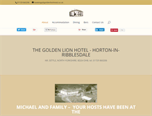 Tablet Screenshot of goldenlionhotel.co.uk